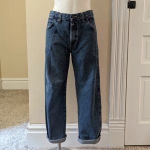 Vintage Rustler medium wash straight leg jeans fits size 32